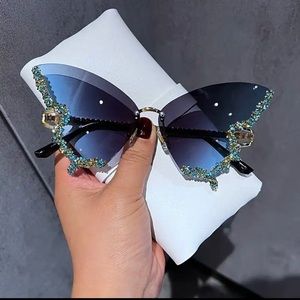 Diamond Butterfly Sunglasses Women